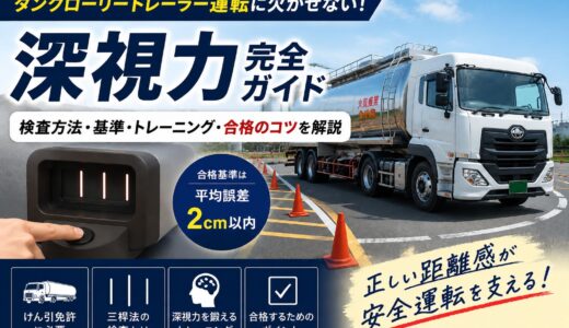 【深視力完全ガイド】トレーラー運転に欠かせない検査方法・基準・トレーニング・合格のコツを解説