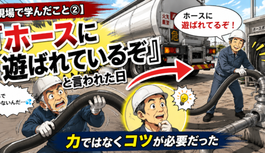 【現場で学んだこと②】『ホースに遊ばれているぞ』と言われた日｜力ではなくコツが必要だった