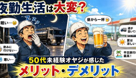夜勤生活は大変？50代未経験オヤジが感じたメリット・デメリット
